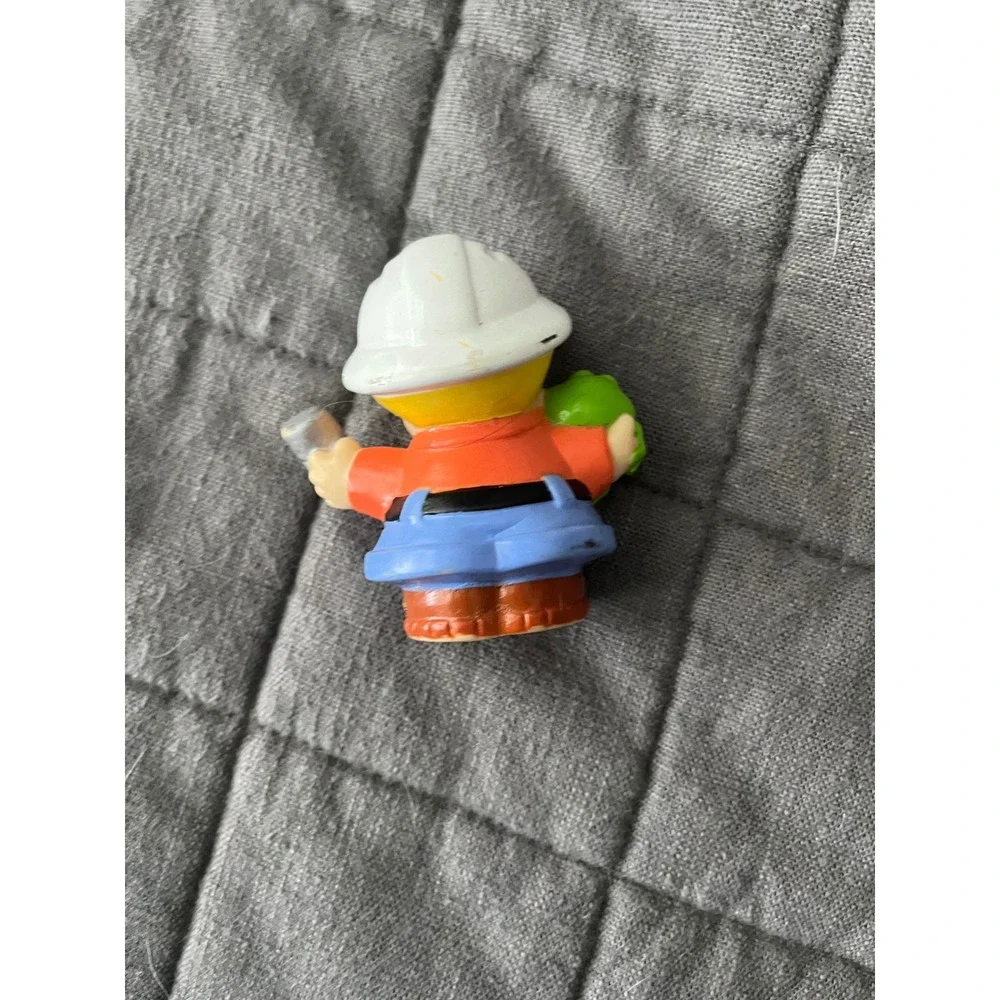 Fisher Price Little People Gardener Figure Blonde White Hat Watering Can Plant